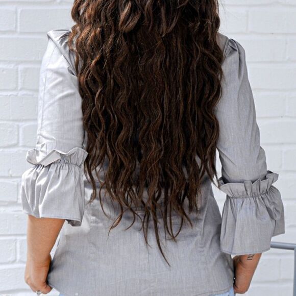 Handmade  Ruffled  Blouse - Picture 8 of 15